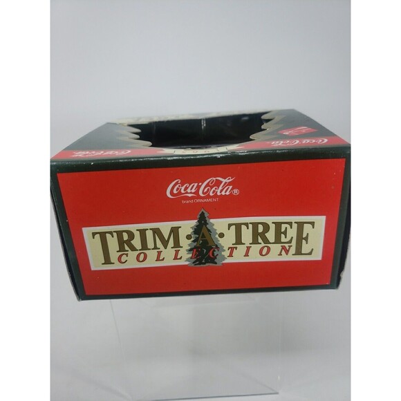 Coca Cola Trim A Tree Collection 1965 Santa Decorating Lights Ornament 1993 VTG - Picture 6 of 16